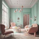 pastel interior design