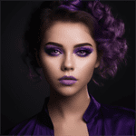 violet makeup