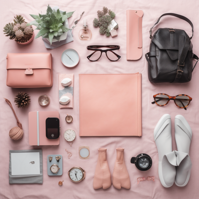 flat lay photography